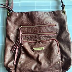 Stone Mountain Burgundy Shoulder Bag